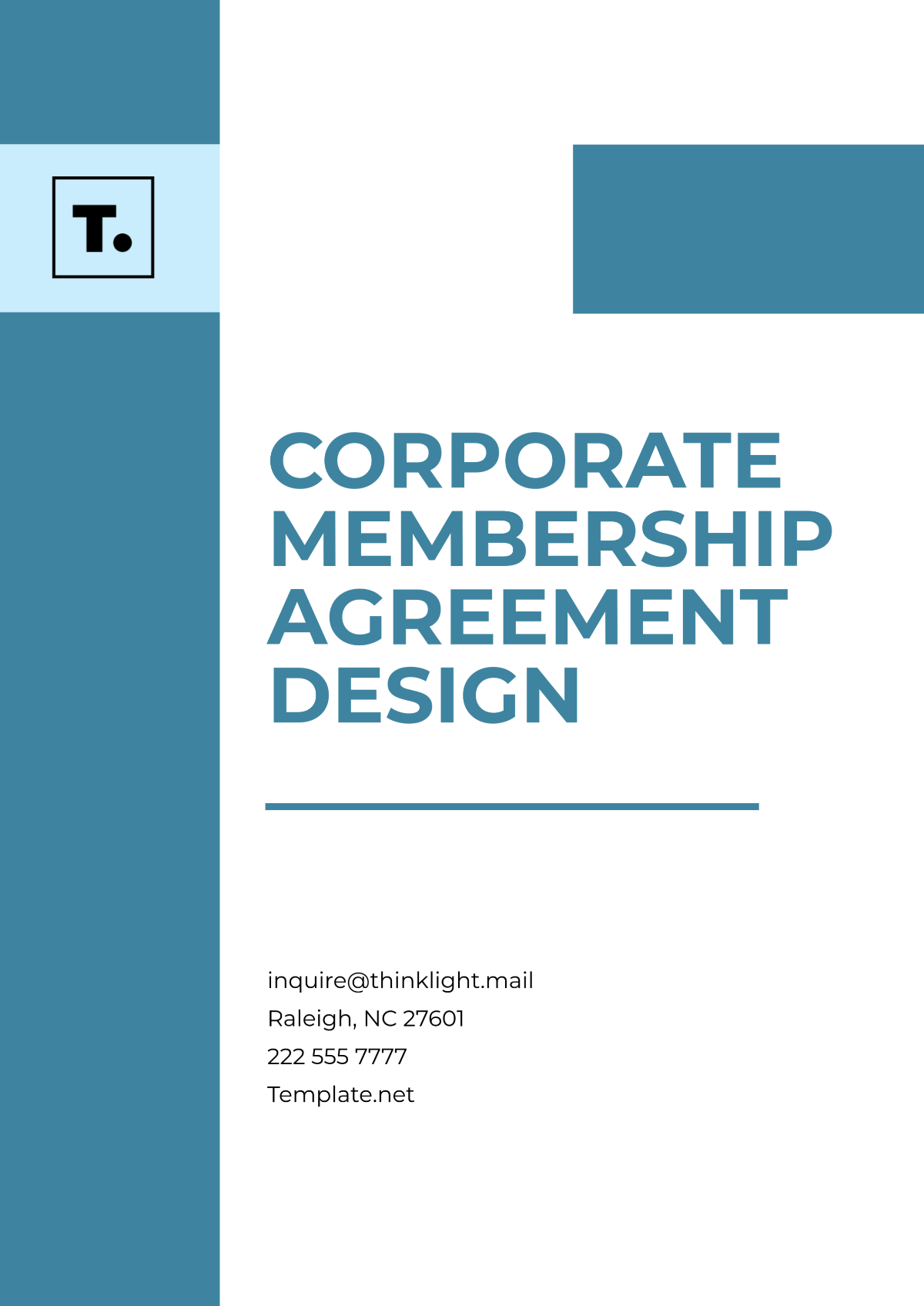 Corporate Membership Agreement Design Template - Edit Online & Download