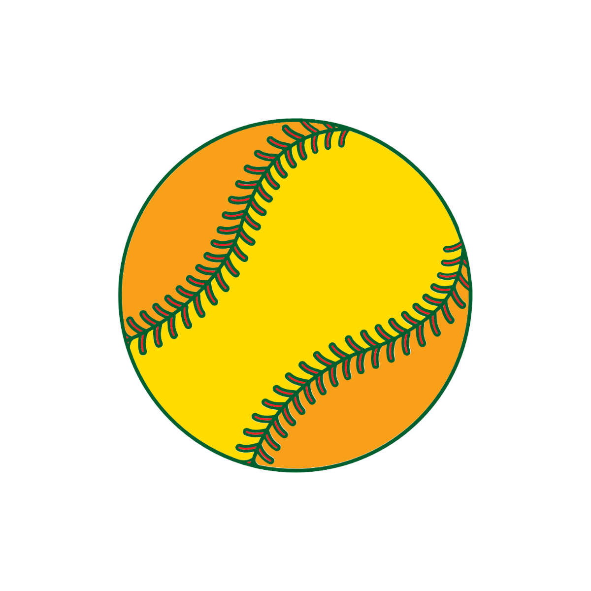 Free Simple Softball Clipart Template - Edit Online & Download