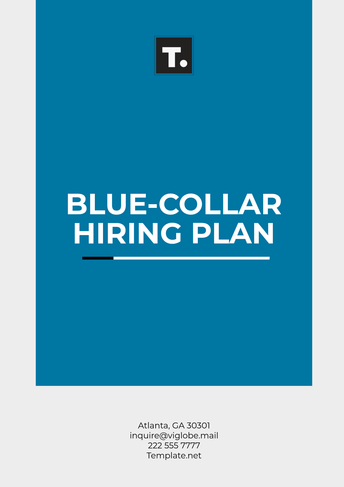 Blue-Collar Hiring Plan Template - Edit Online & Download