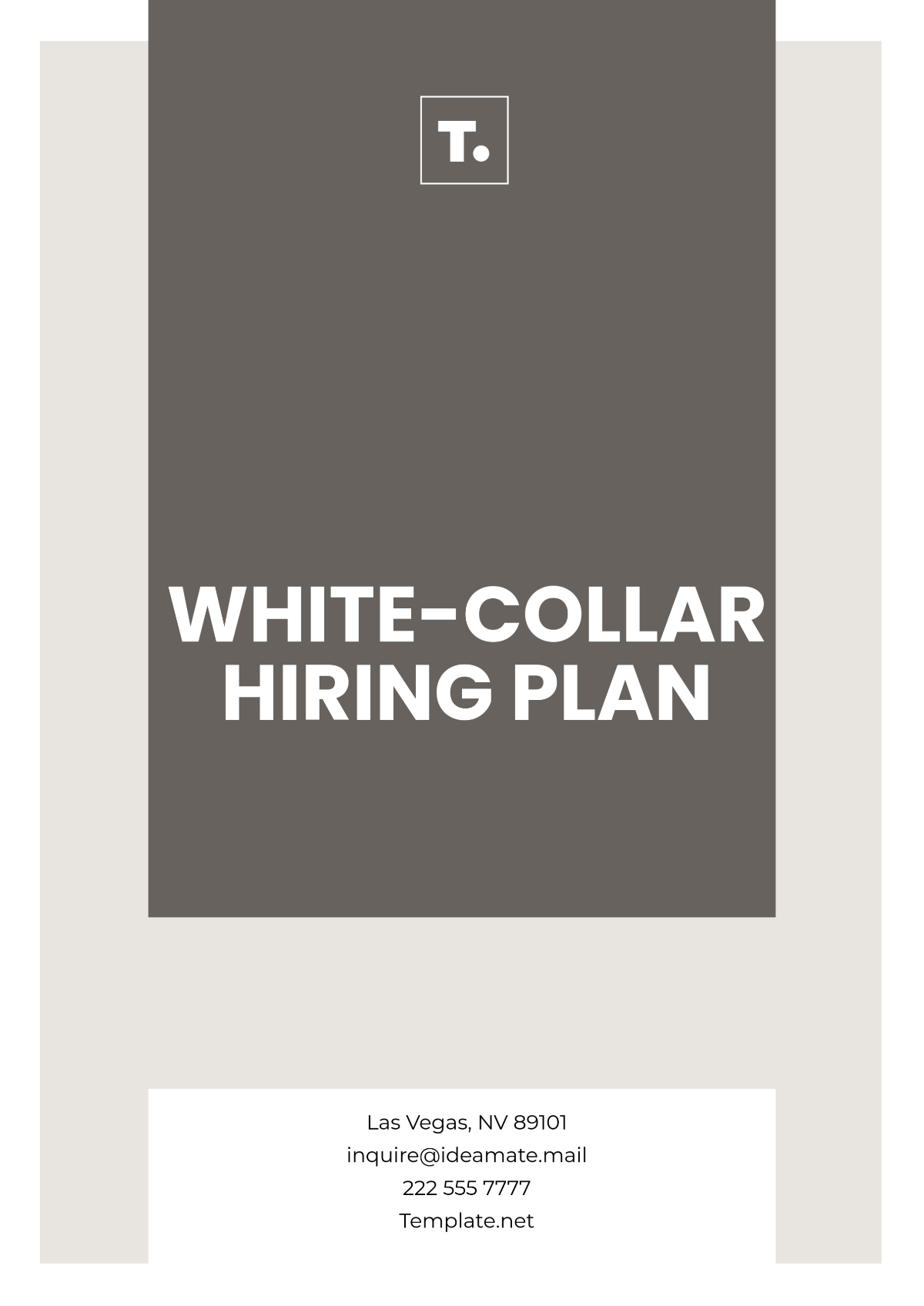 White-Collar Hiring Plan Template - Edit Online & Download