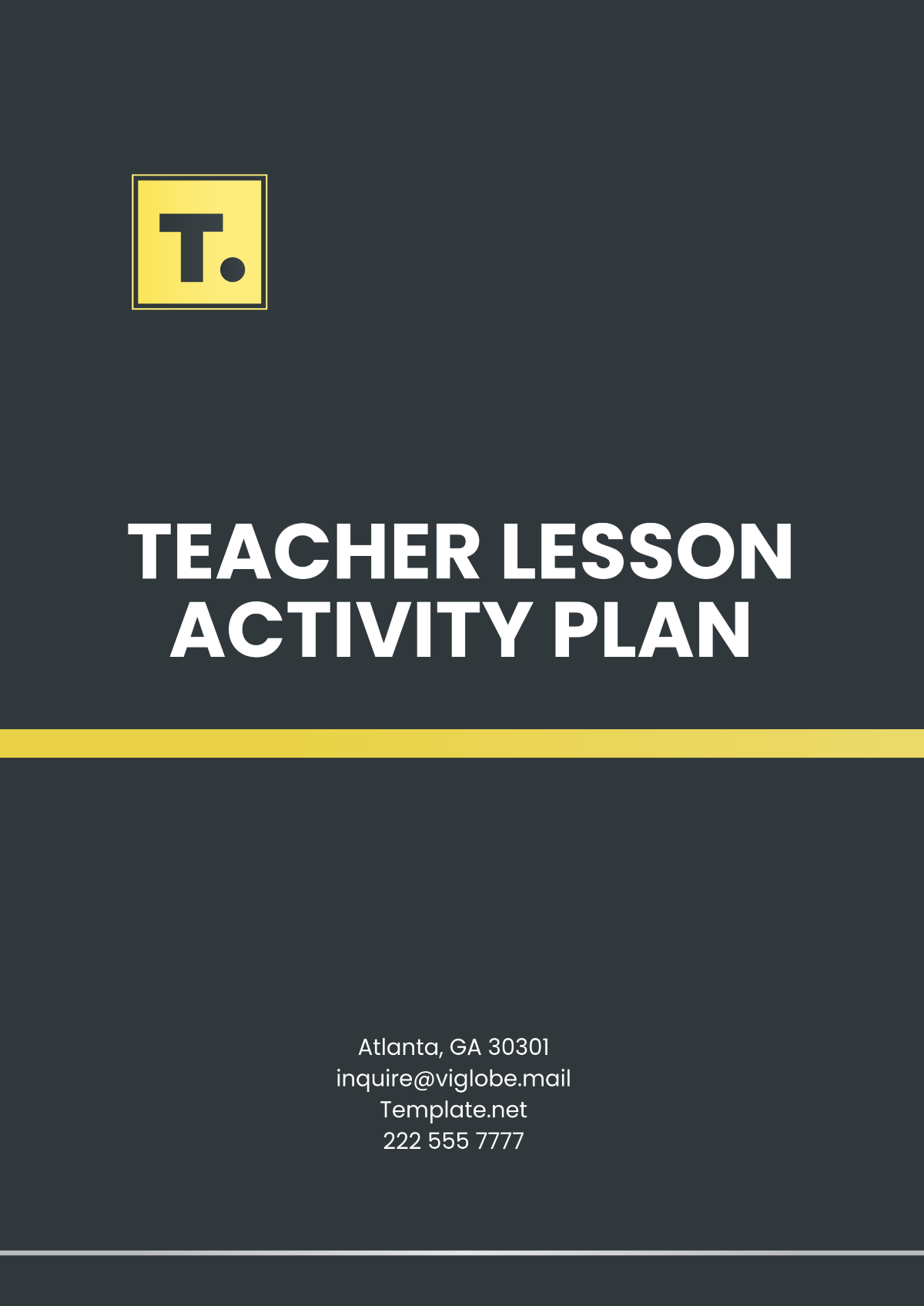 Teacher Lesson Activity Plan Template - Edit Online & Download