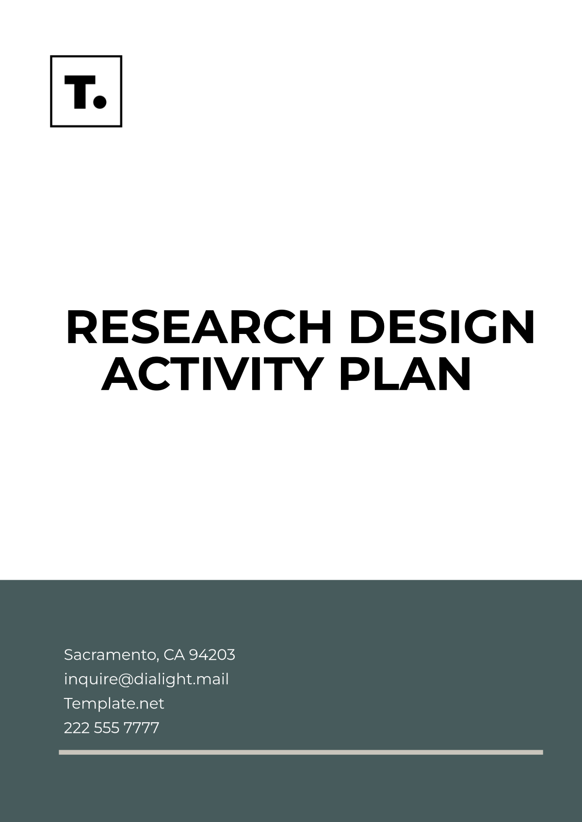 Research Design Activity Plan Template - Edit Online & Download