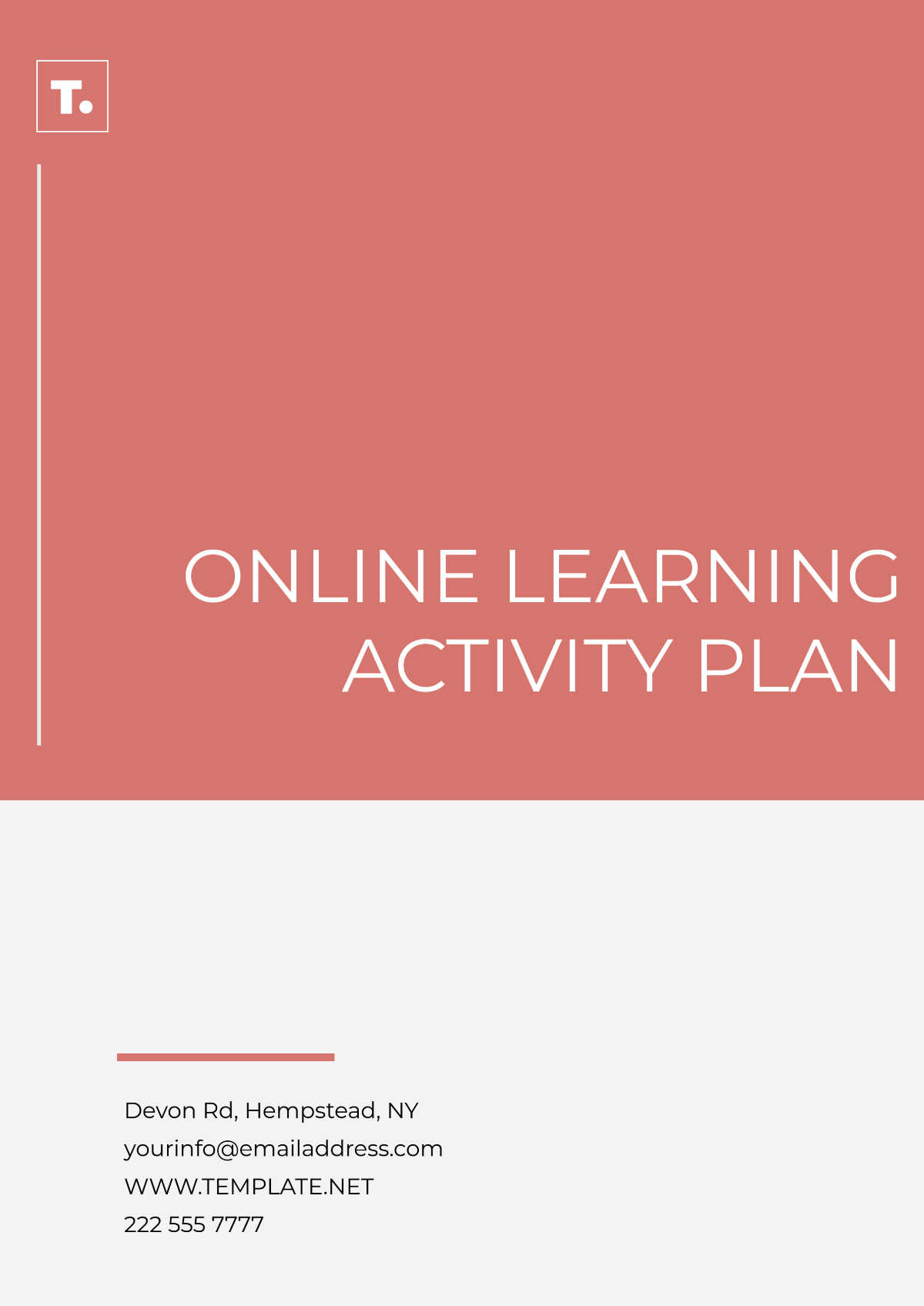 Online Learning Activity Plan Template - Edit Online & Download