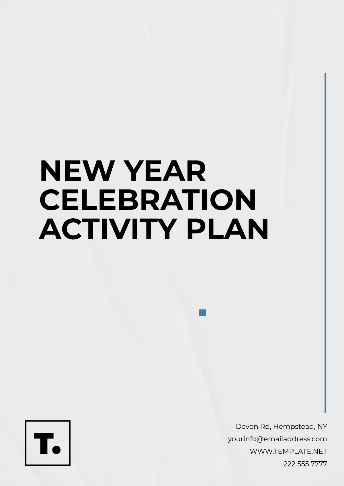 Free New Year Celebration Activity Plan Template