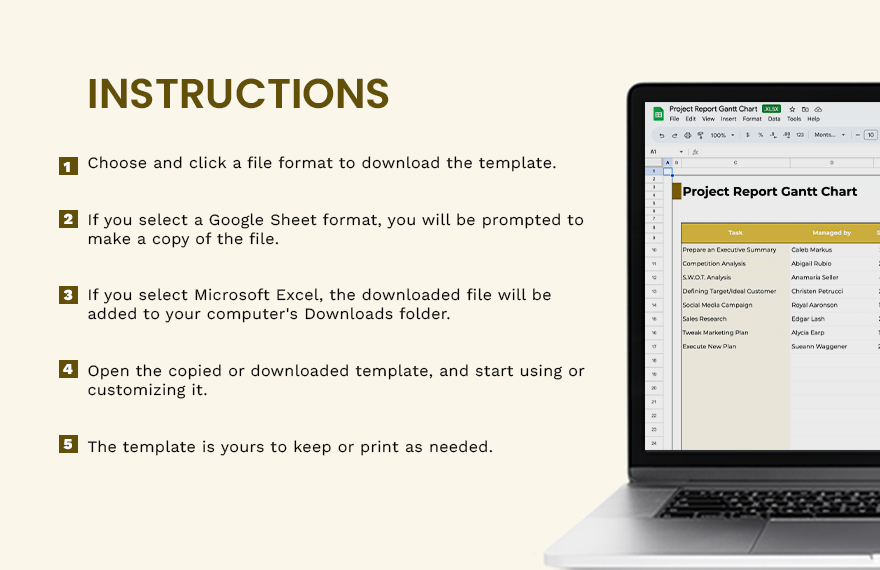 Project Report Gantt Chart 