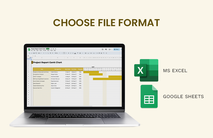 Project Report Gantt Chart 