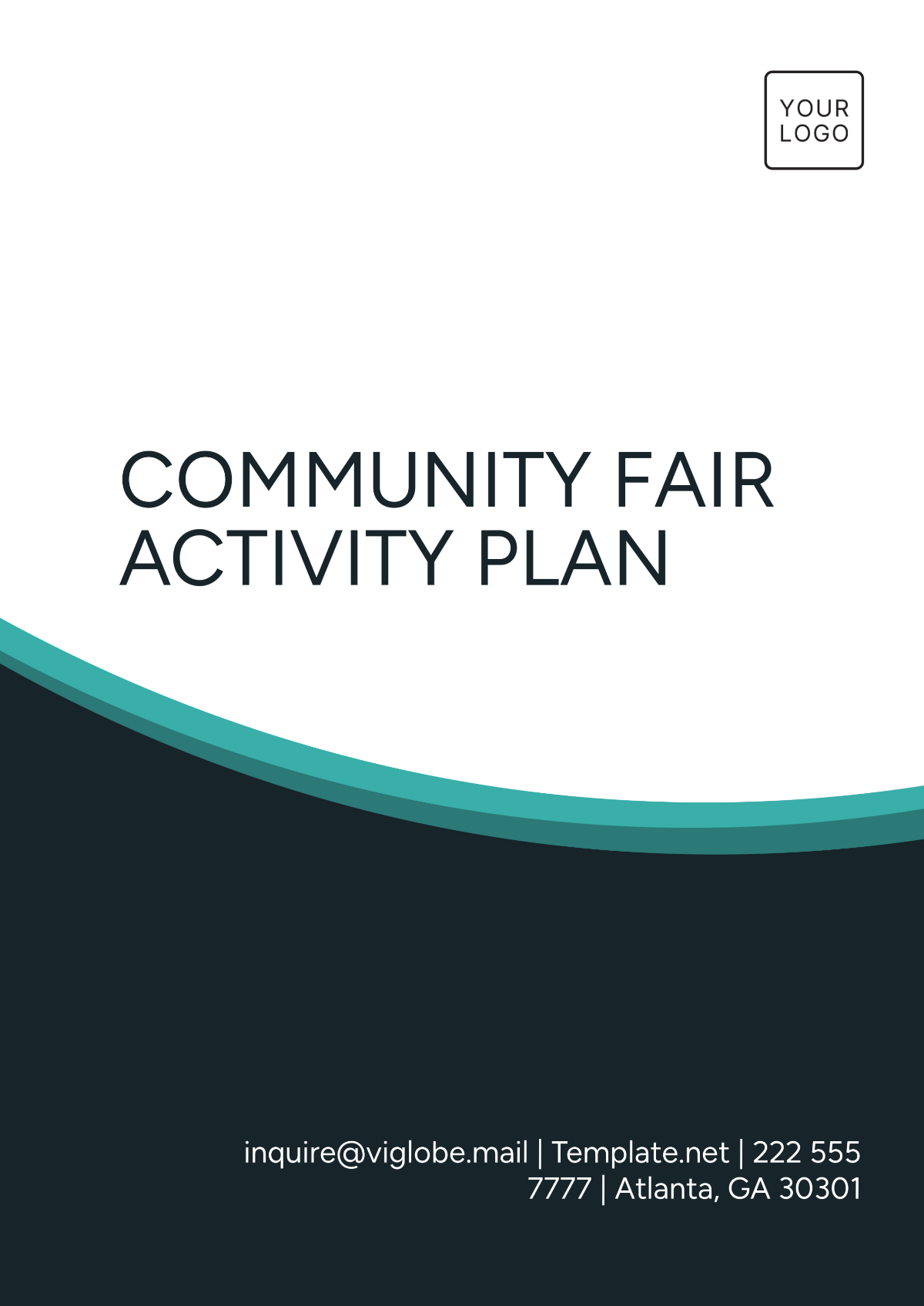 Free Community Fair Activity Plan Template