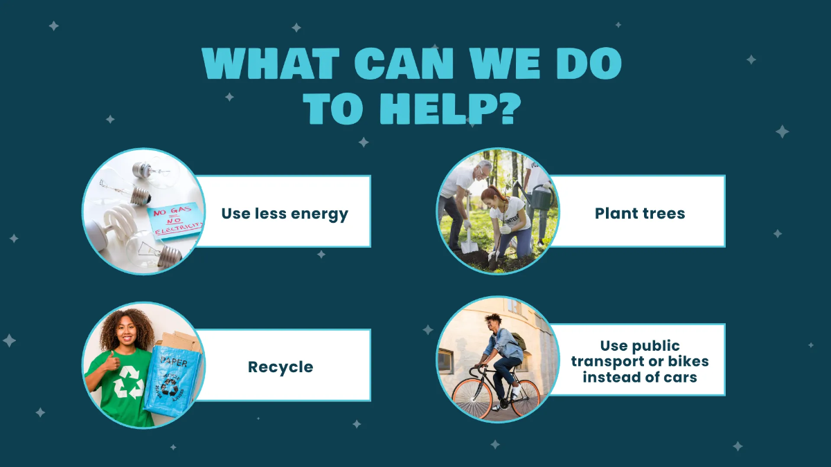 Free Global Warming Kids Presentation Template to Edit Online