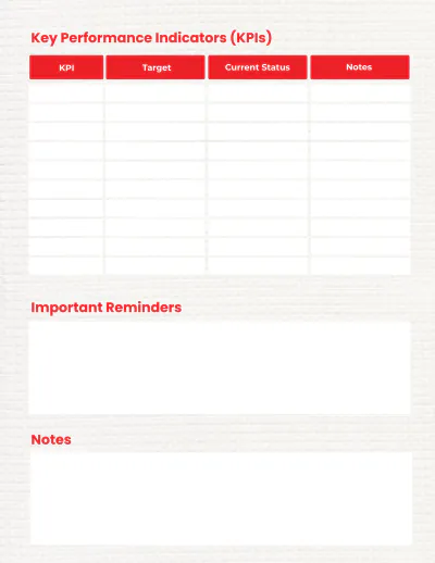 Free CEO Workflow Planner Template to Edit Online