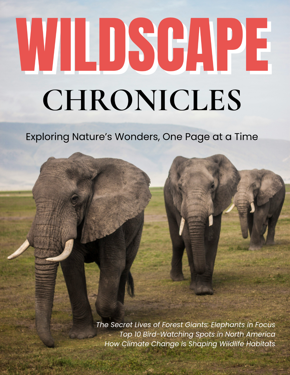 Free Wildlife Magazine Template - Edit Online & Download