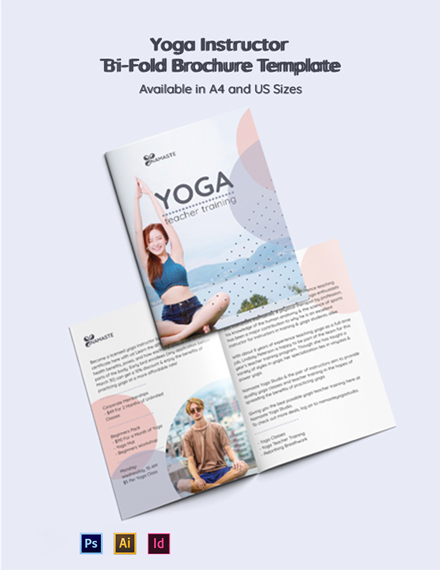 yoga studio brochure