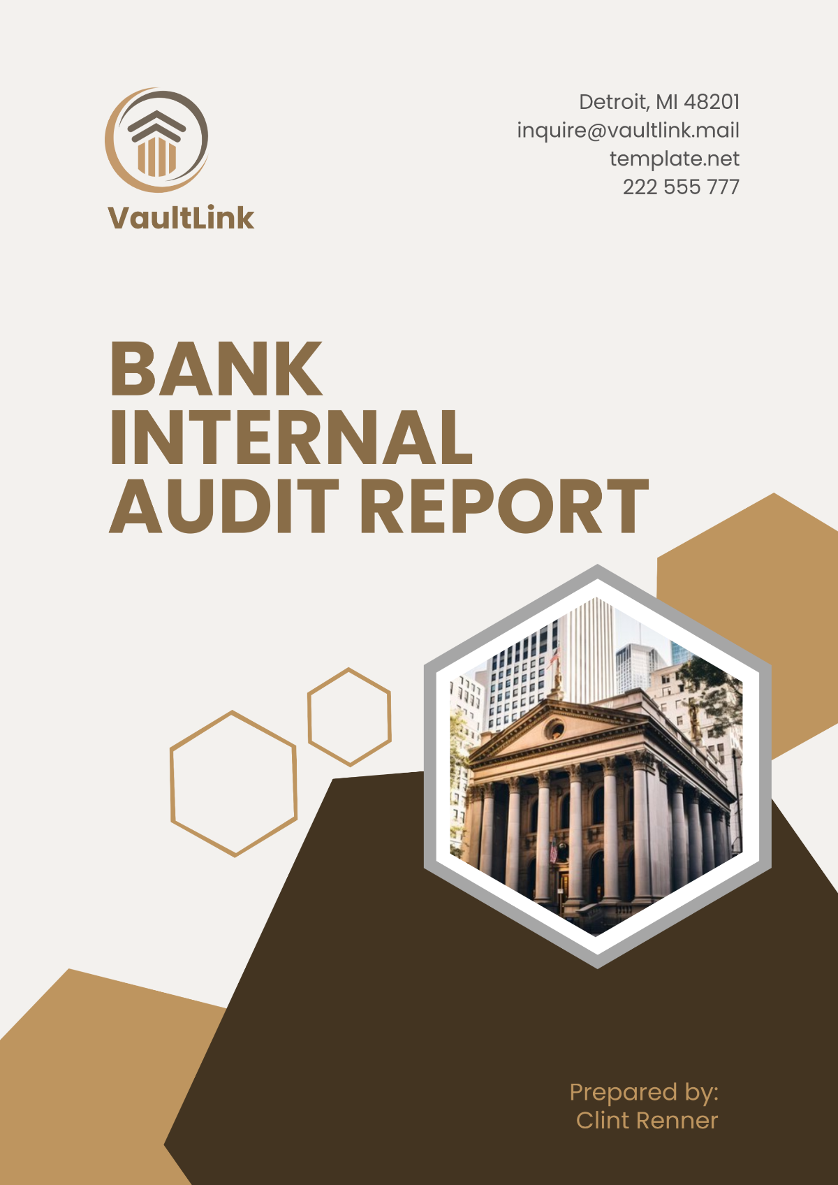 Bank Internal Audit Report Template - Edit Online & Download