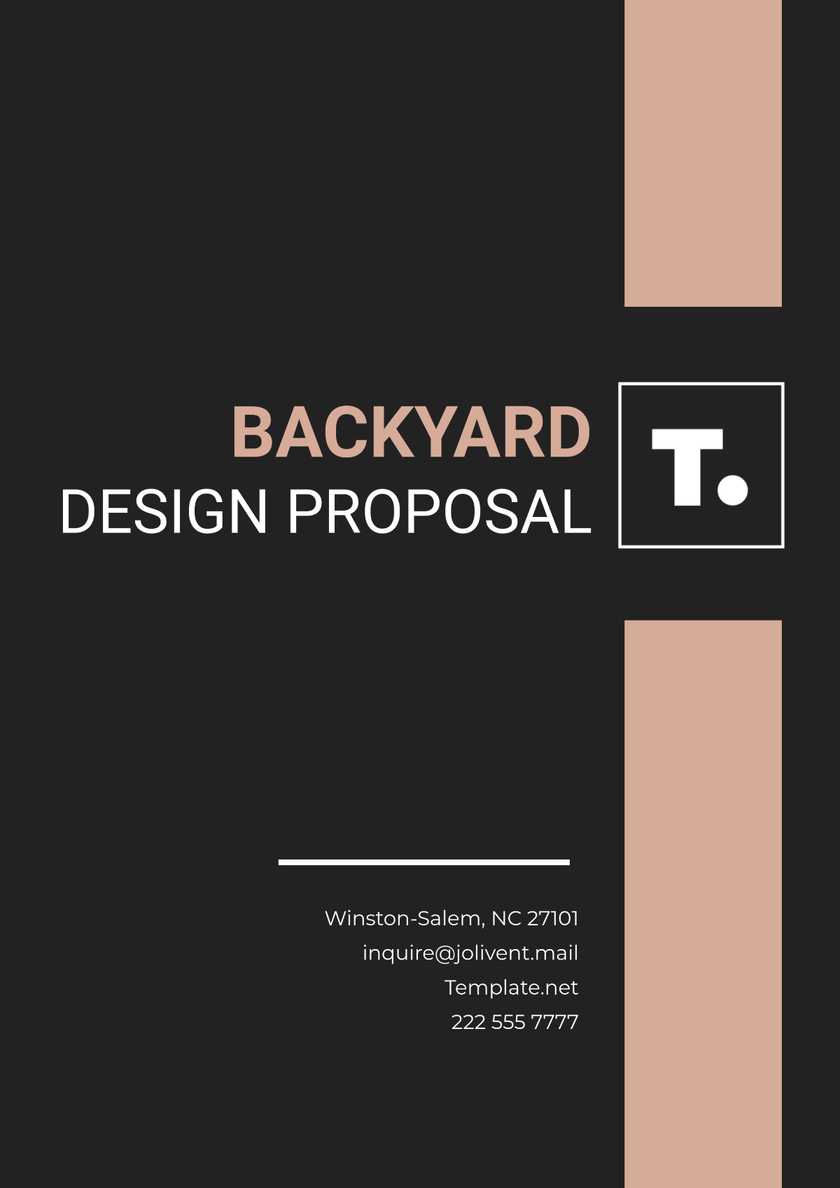 Backyard Design Proposal Template - Edit Online & Download