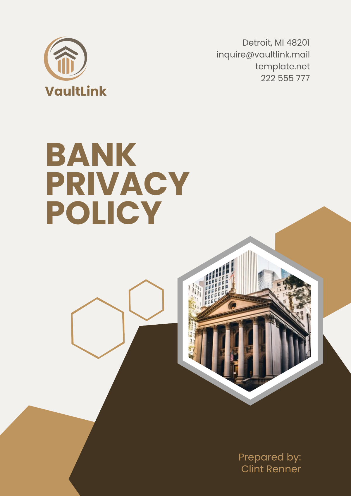 Bank Privacy Policy Template - Edit Online & Download