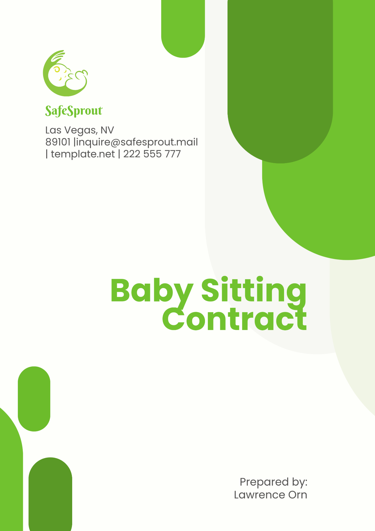 Baby Sitting Contract Template - Edit Online & Download