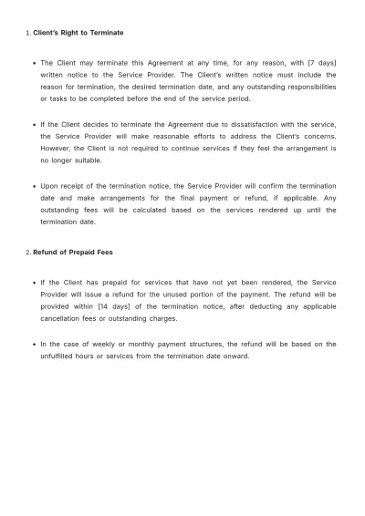 Free Baby Sitting Contract Template to Edit Online