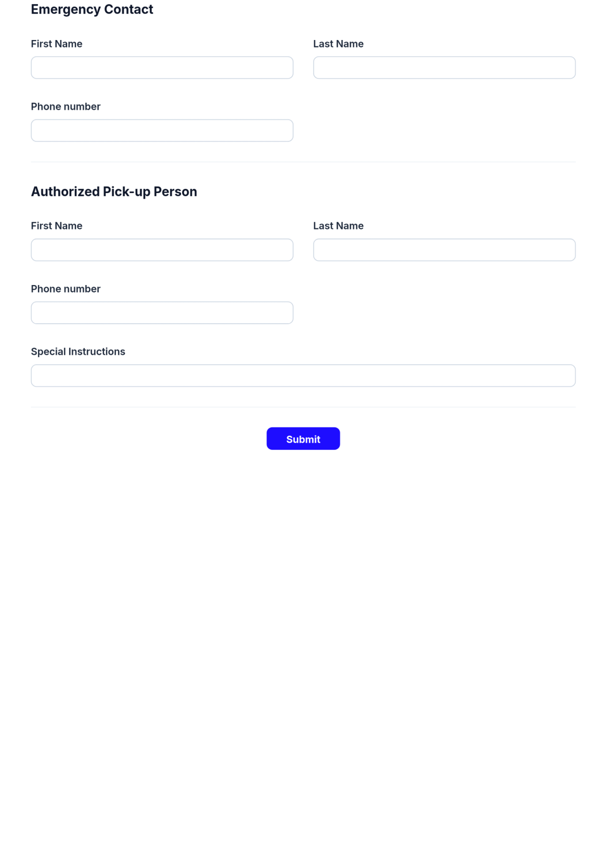 Free Baby Sitting Form Template & AI Baby Sitting Form Maker