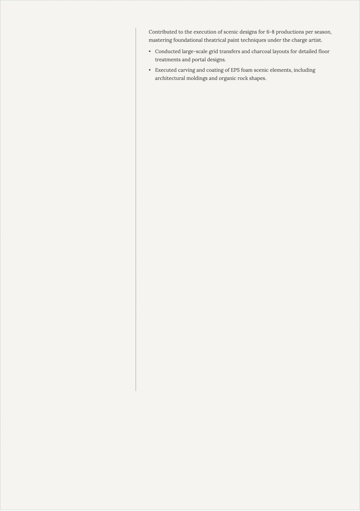 Free Theatrical Scenic Painter ATS Resume Template, AI Resume Builder