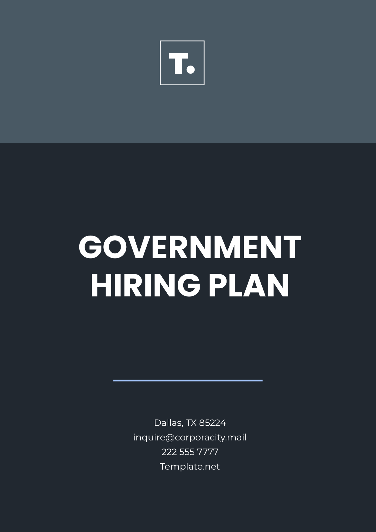 Government Hiring Plan Template - Edit Online & Download