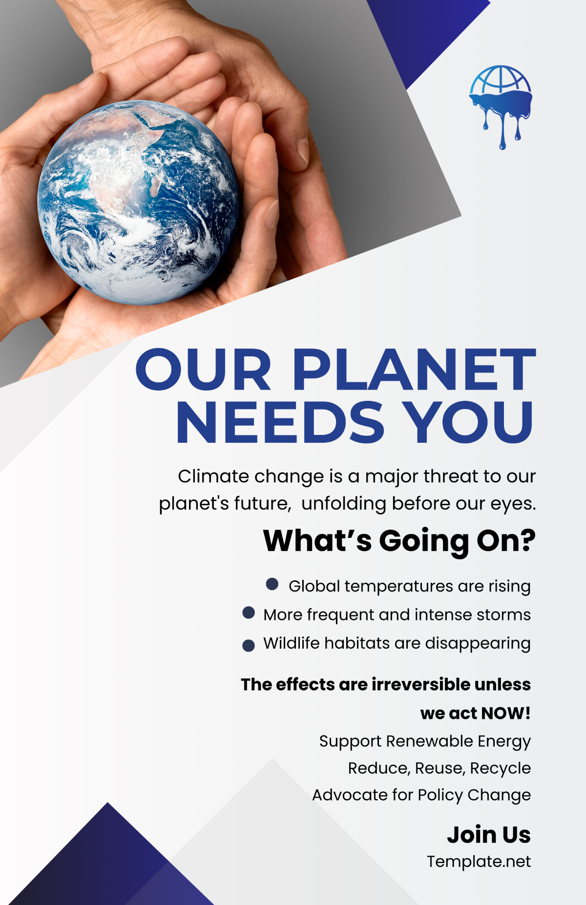 Free Climate Change Awareness Poster Template - Edit Online & Download