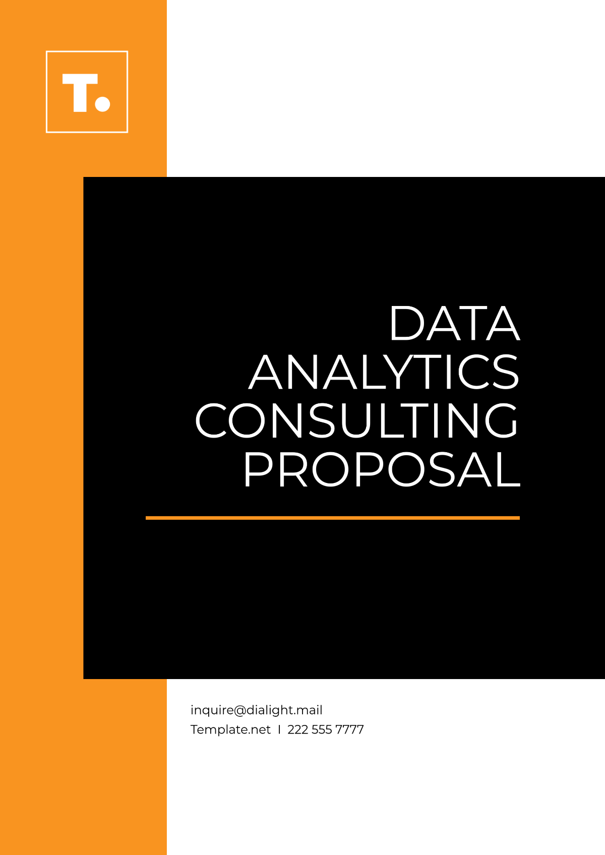 Data Analytics Consulting Proposal Format Template - Edit Online & Download