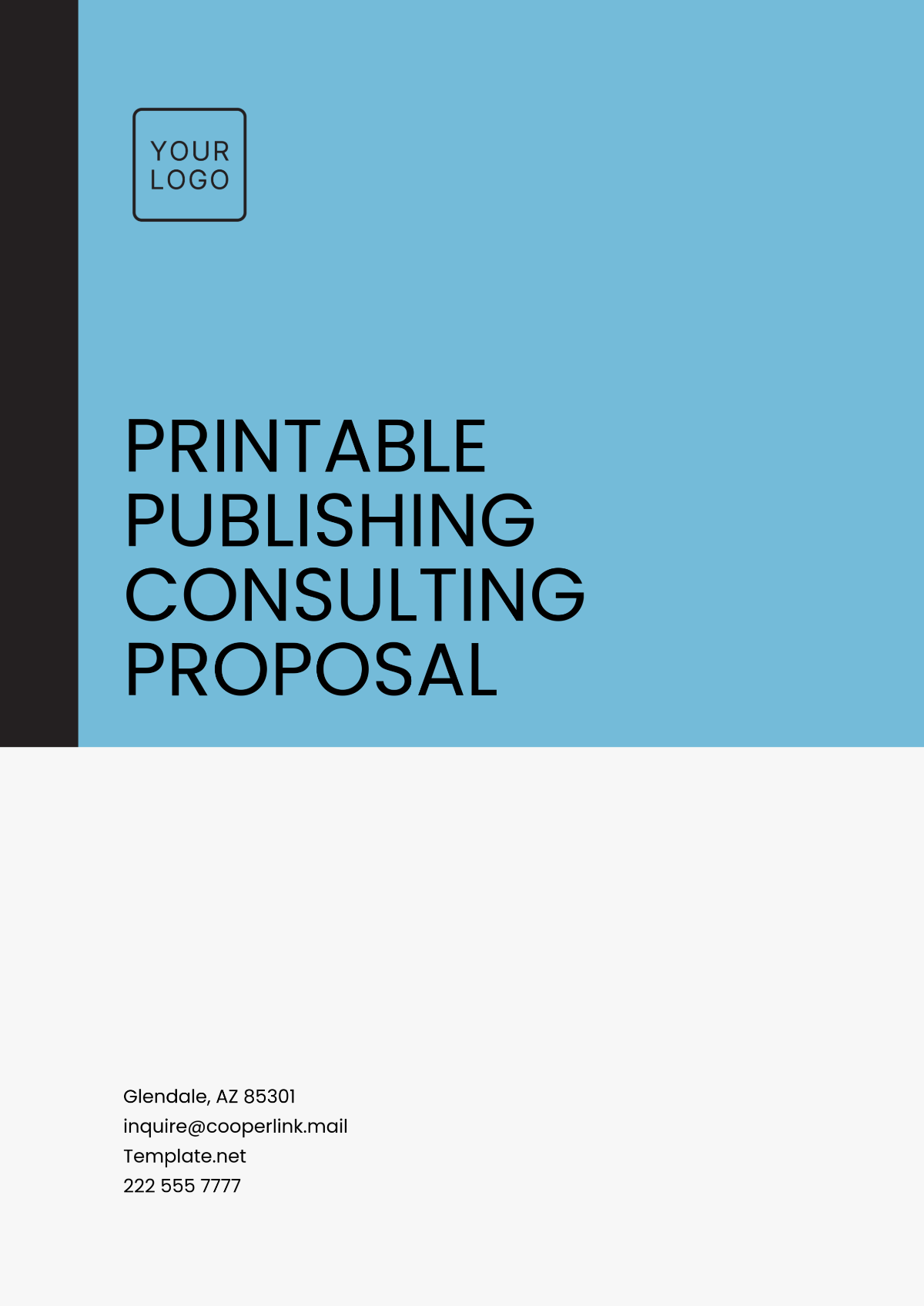 Printable Publishing Consulting Proposal Template - Edit Online & Download