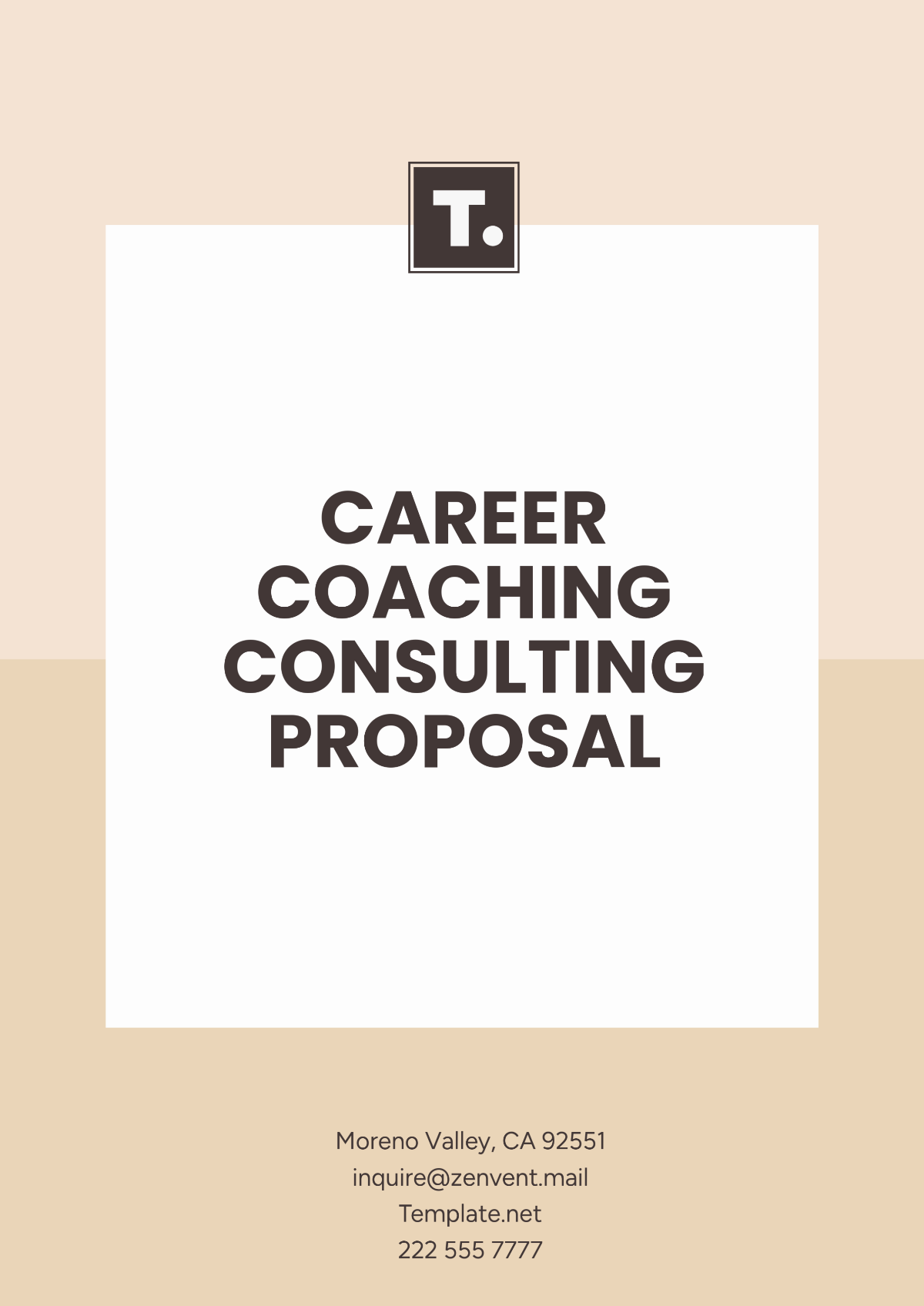 Career Coaching Consulting Proposal Template - Edit Online & Download