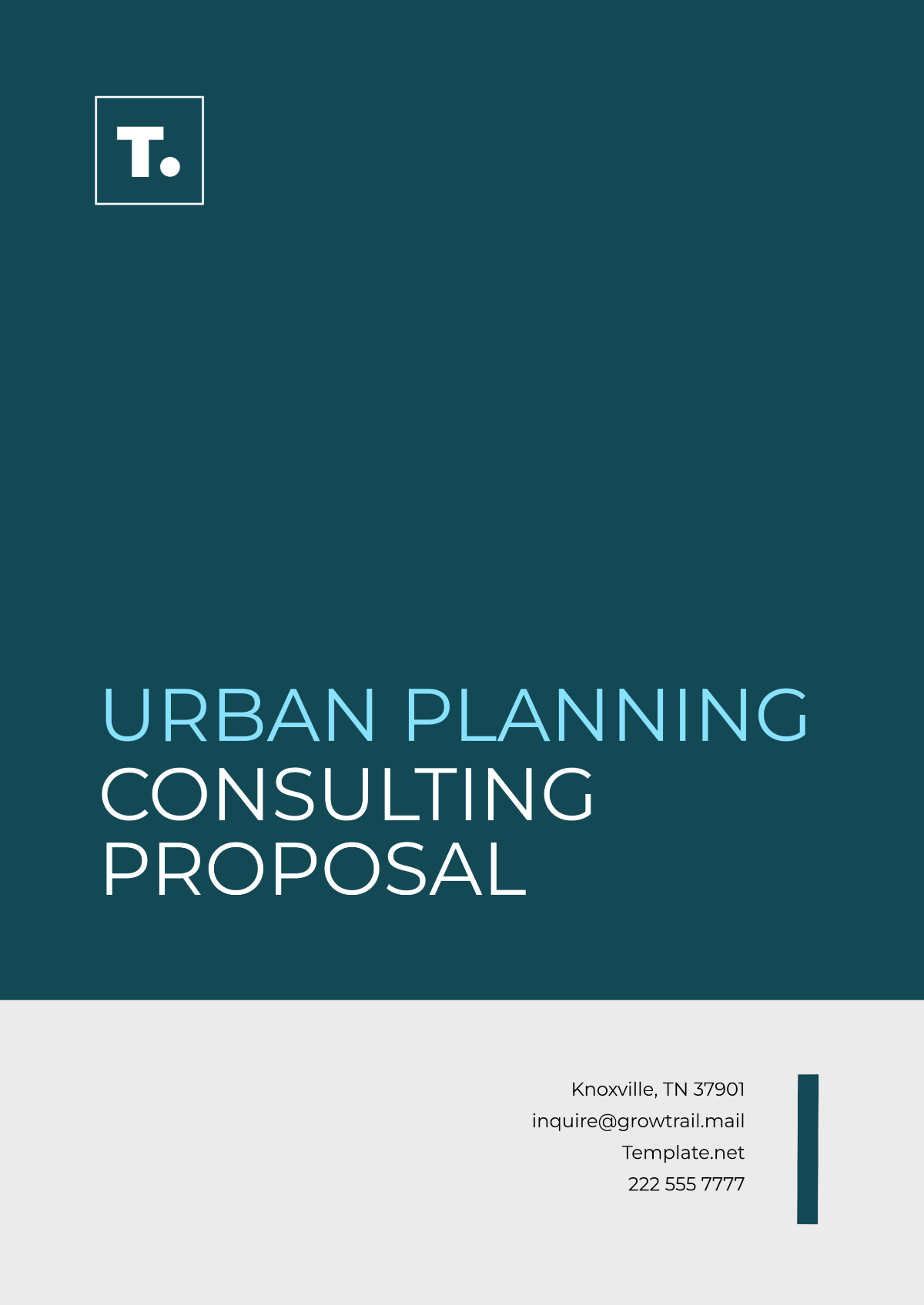 Urban Planning Consulting Proposal Template - Edit Online & Download