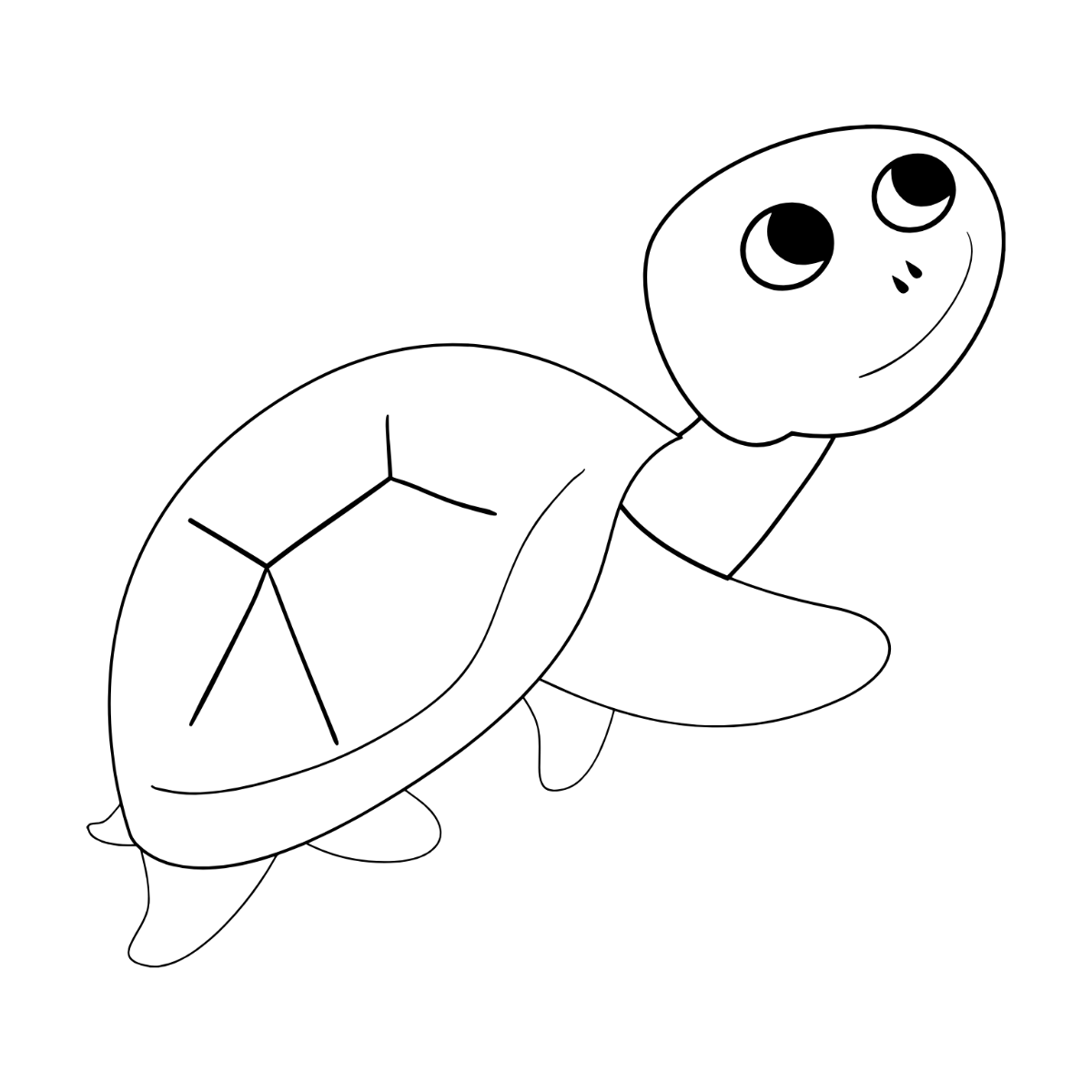 Free Turtle Outline Clipart Template - Edit Online & Download