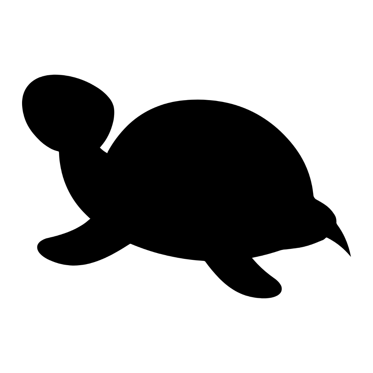 Free Turtle Silhouette Clipart Template - Edit Online & Download