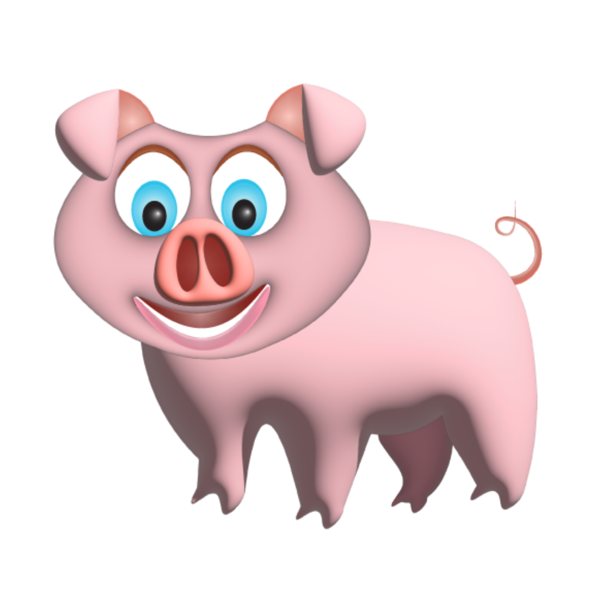 Funny Pig Clipart