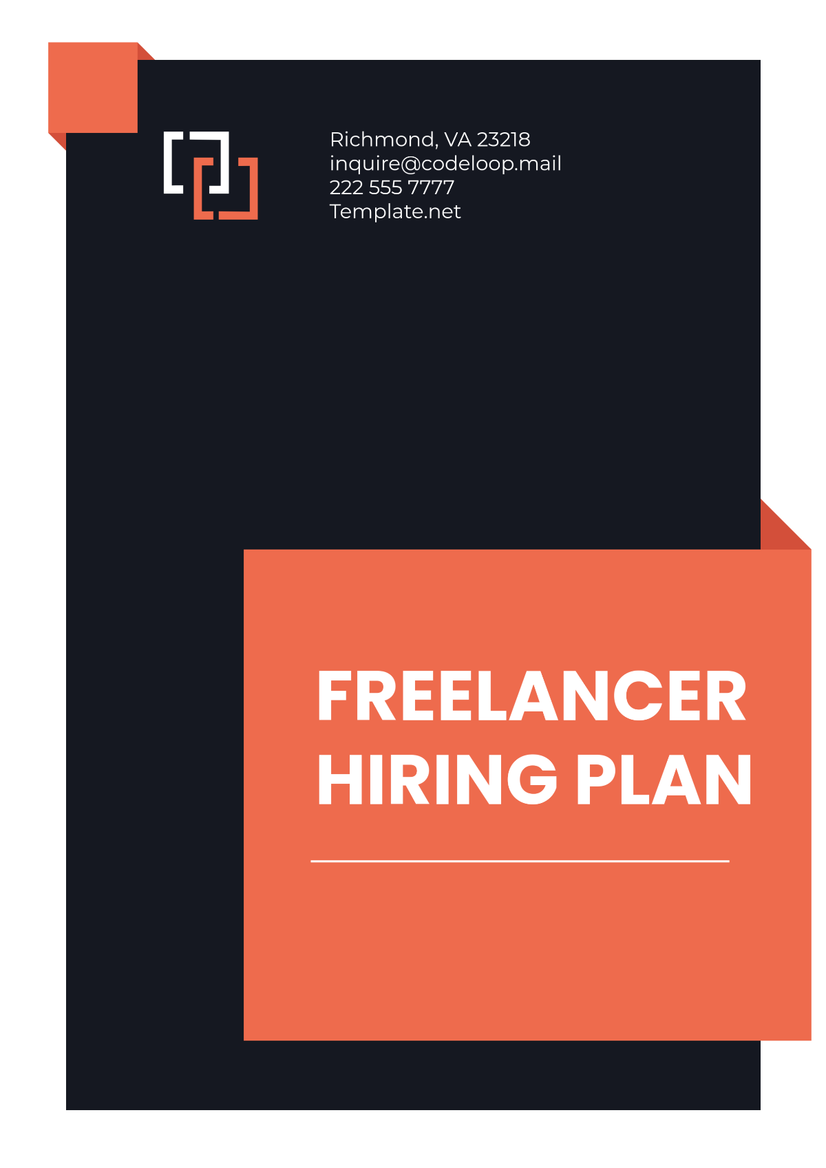 Freelancer Hiring Plan Template - Edit Online & Download