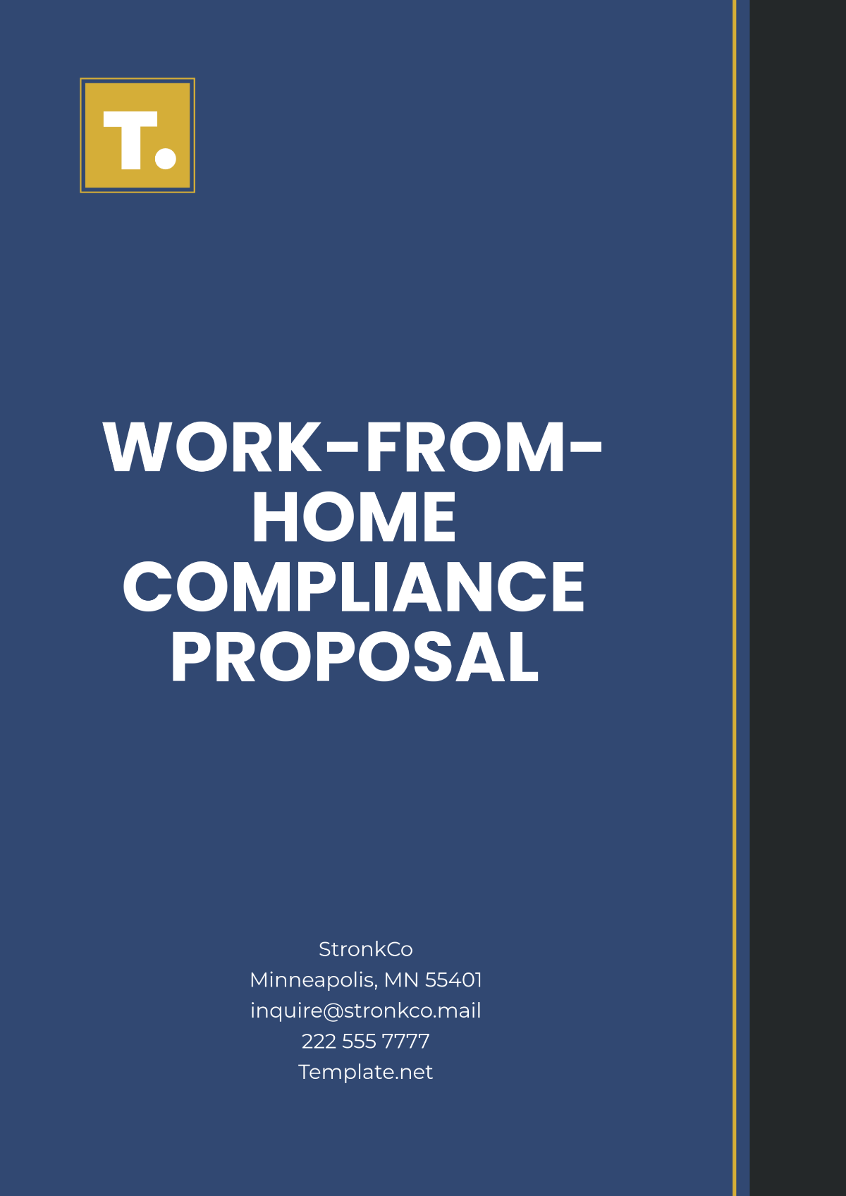 Work-from-Home Compliance Proposal Template - Edit Online & Download