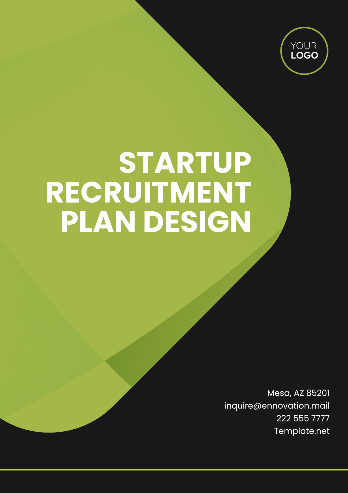 Startup Recruitment Plan Design Template - Edit Online & Download