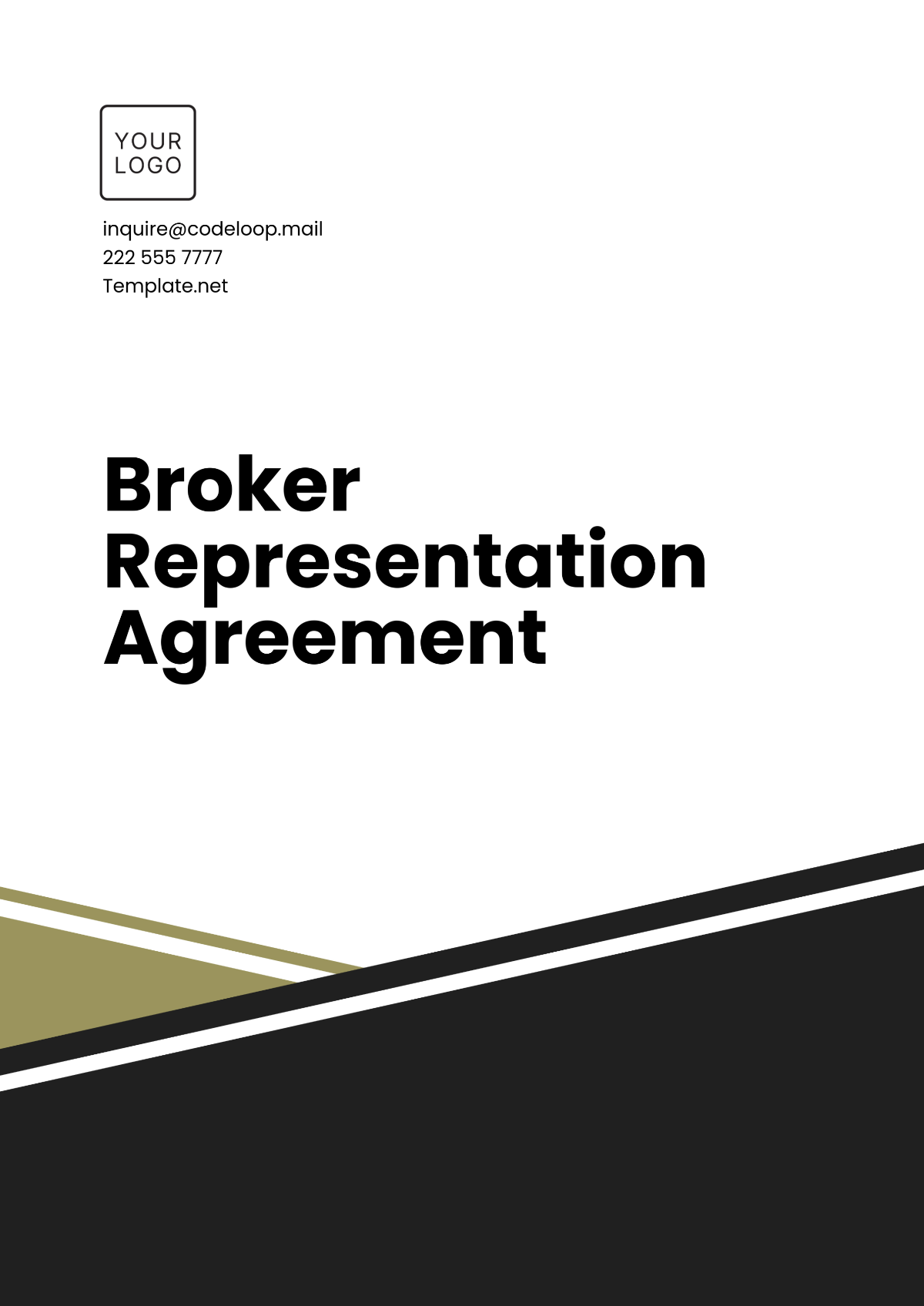 Broker Representation Agreement Template - Edit Online & Download