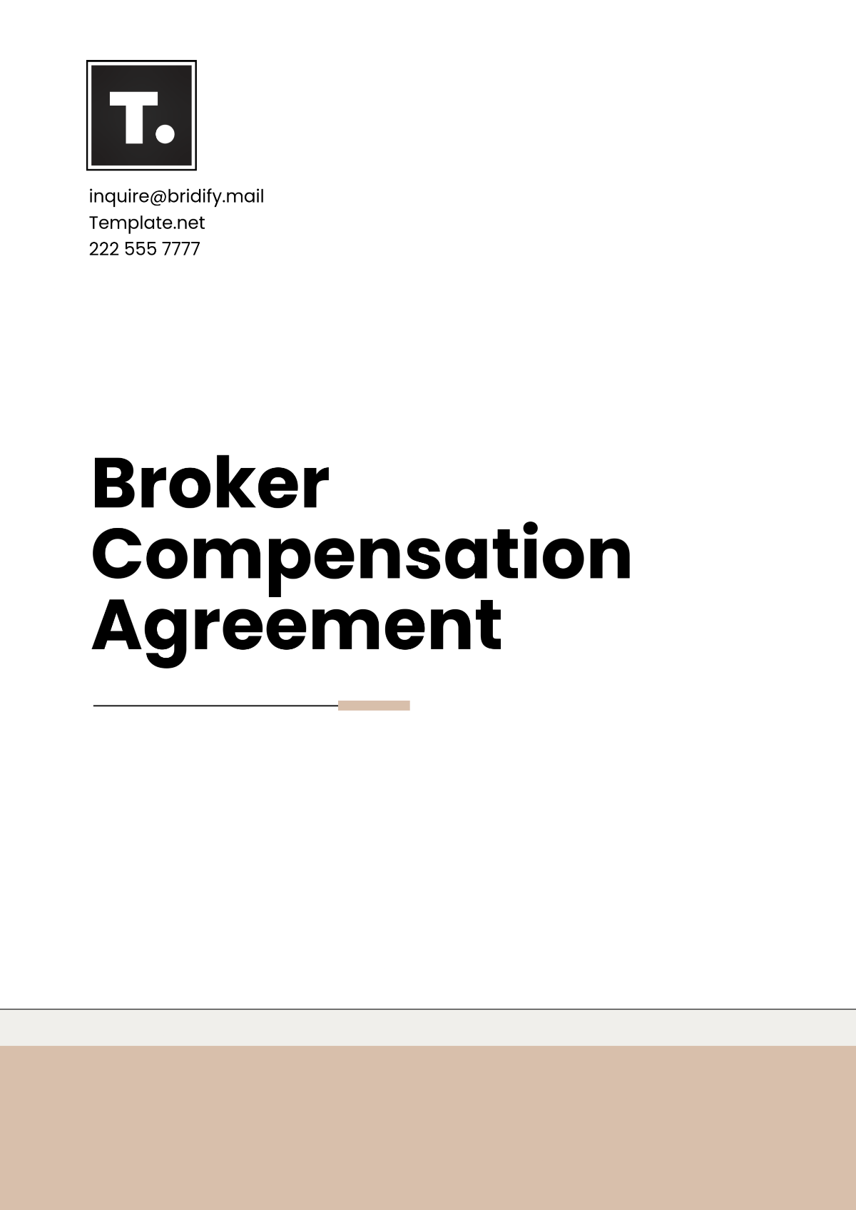 Broker Compensation Agreement Template - Edit Online & Download