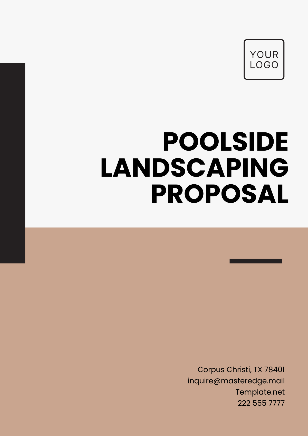 Poolside Landscaping Proposal Template - Edit Online & Download