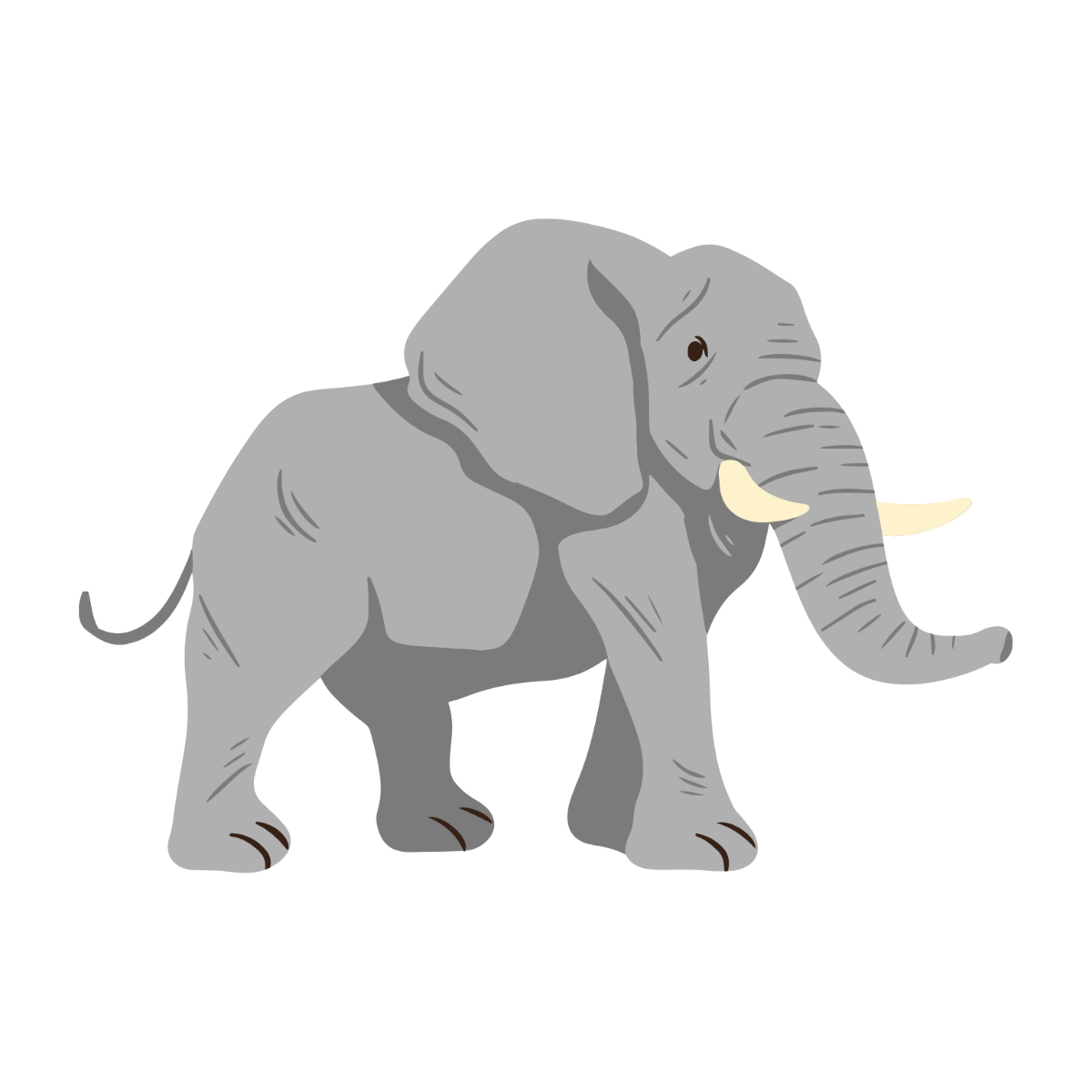 Free Realistic Elephant Clipart Template - Edit Online & Download