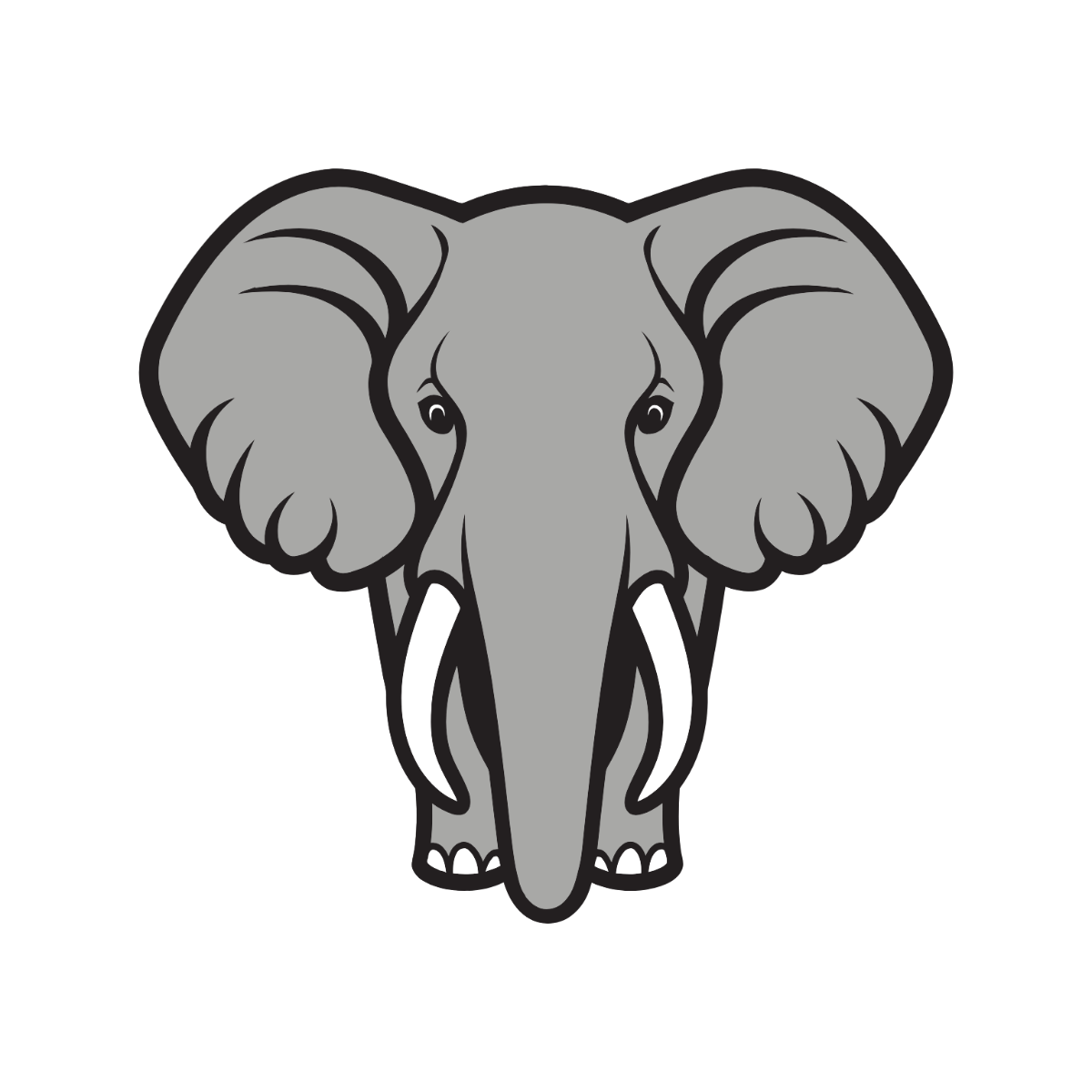 Free Grey Elephant Clipart Template - Edit Online & Download