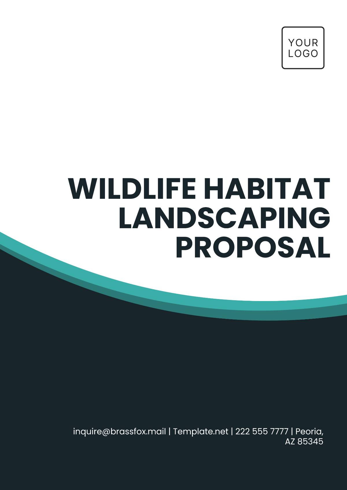 Wildlife Habitat Landscaping Proposal Template - Edit Online & Download