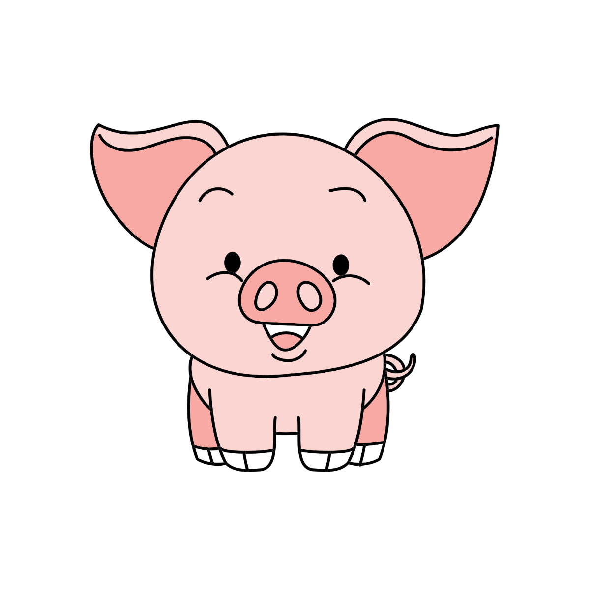 Free Pig Clipart Template - Edit Online & Download