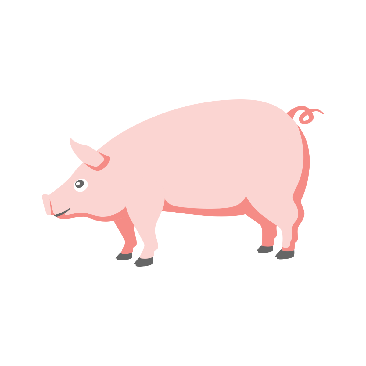 Free Simple Pig Clipart Template - Edit Online & Download