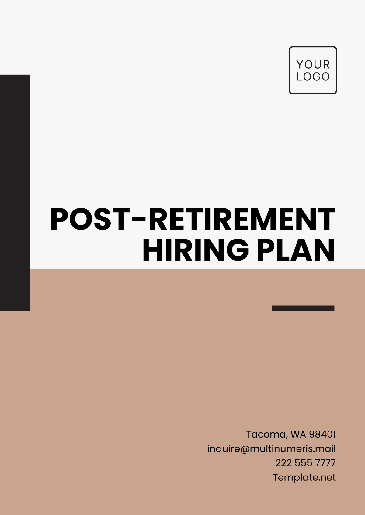 Post-Retirement Hiring Plan Template - Edit Online & Download