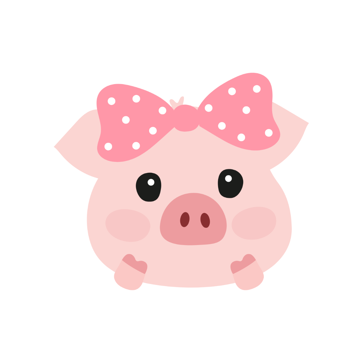 Free Cute Pig Clipart Template - Edit Online & Download