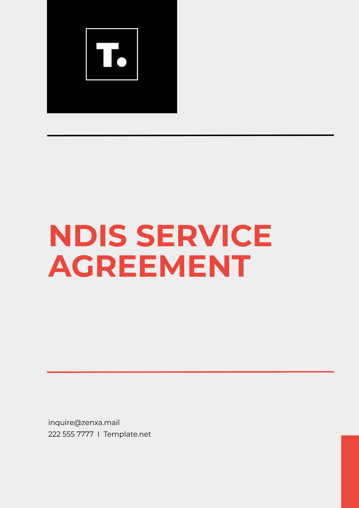 NDIS Service Agreement Template - Edit Online & Download