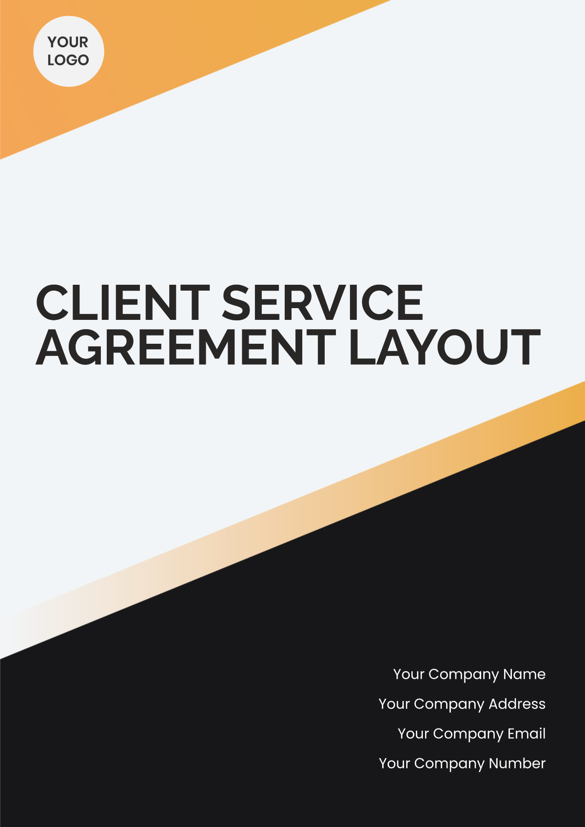 Client Service Agreement Layout Template - Edit Online & Download