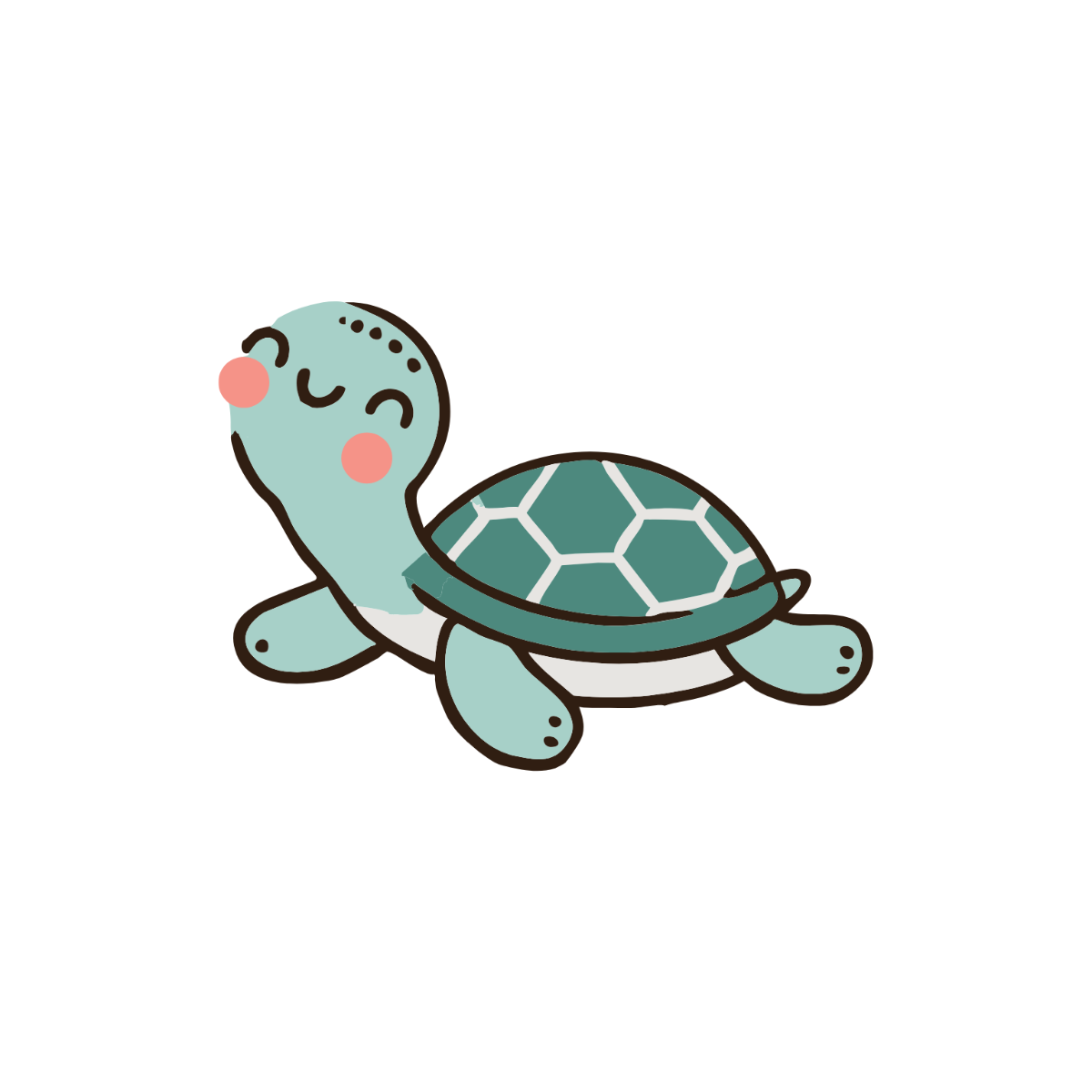 Free Cute Turtle Clipart Template - Edit Online & Download