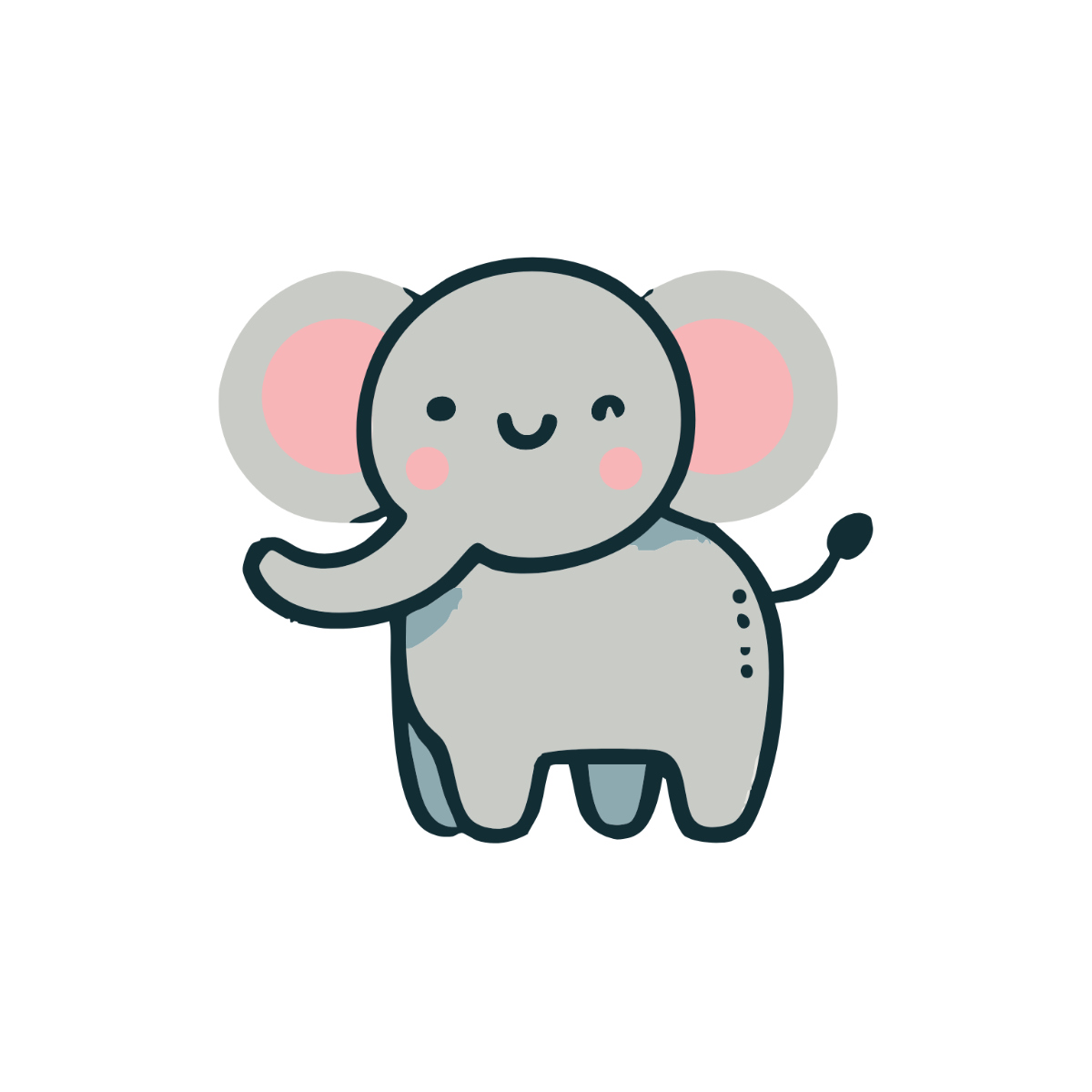 Free Simple Elephant Clipart Template - Edit Online & Download