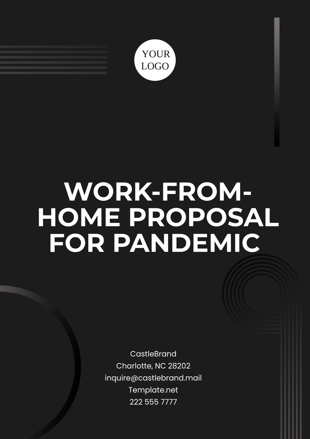 Work-from-Home Proposal for Pandemic Template - Edit Online & Download