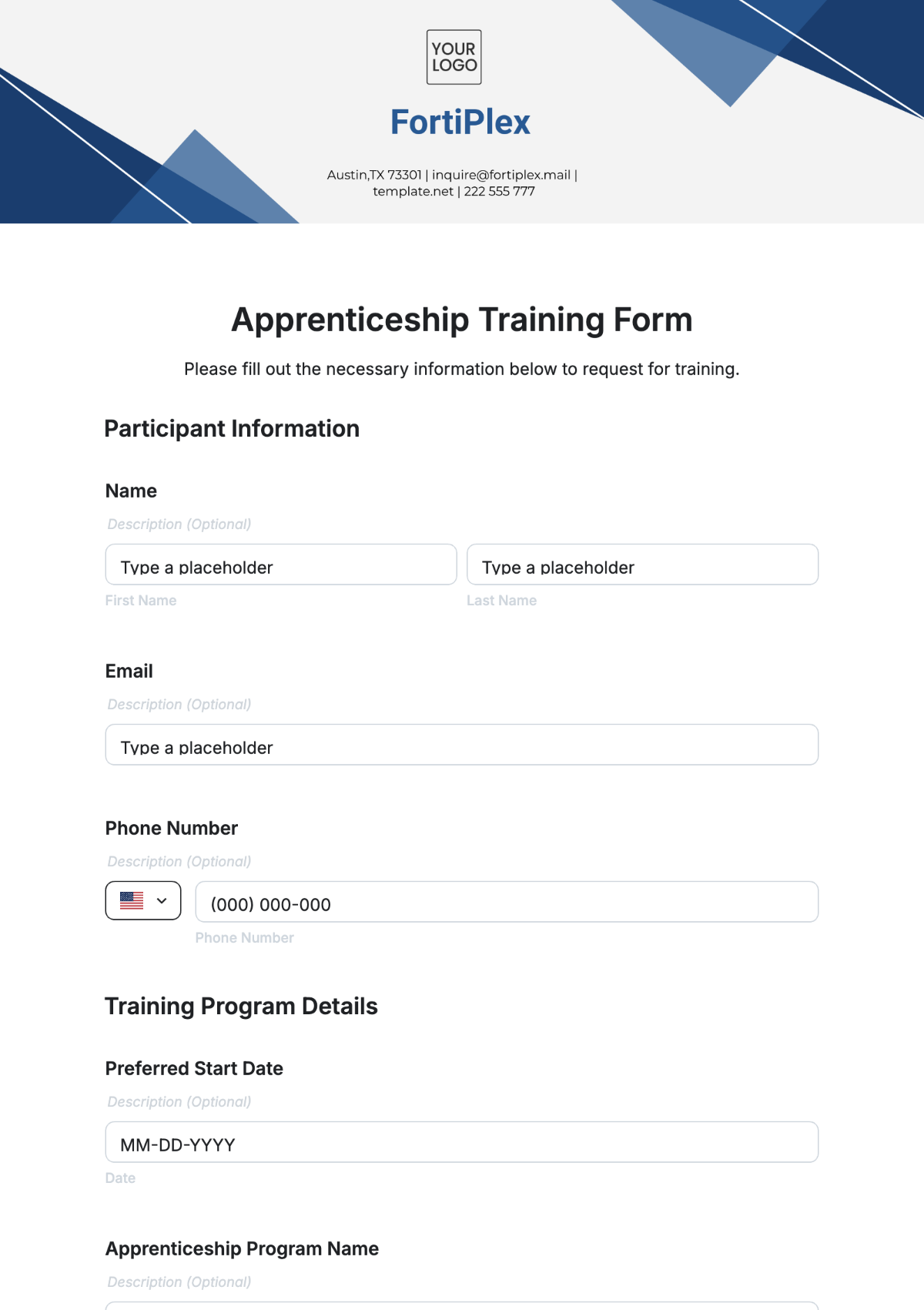 Apprenticeship Training Form Template - Edit Online & Download